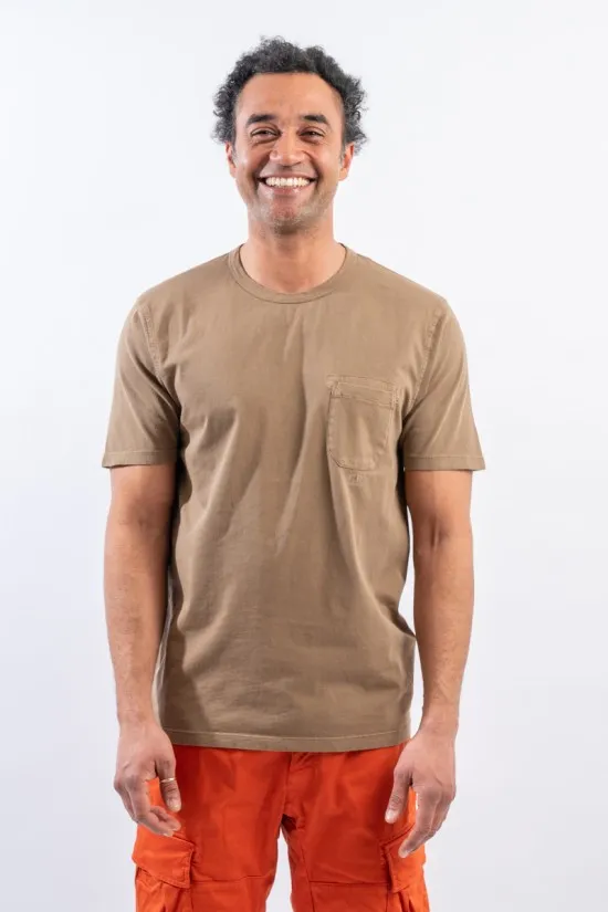 CP COMPANY JERSEY POCKET T SHIRT 14CMTS182A005431R