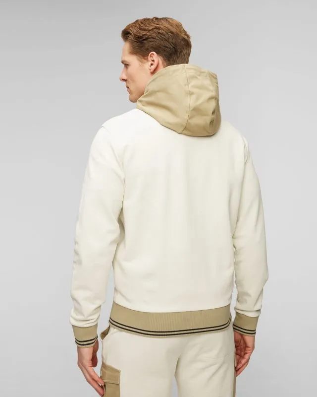 Felpa beige con cappuccio da uomo Aeronautica Militare