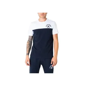 LE COQ T-SHIRT - UOMO - BLU/BIANCO - 120304