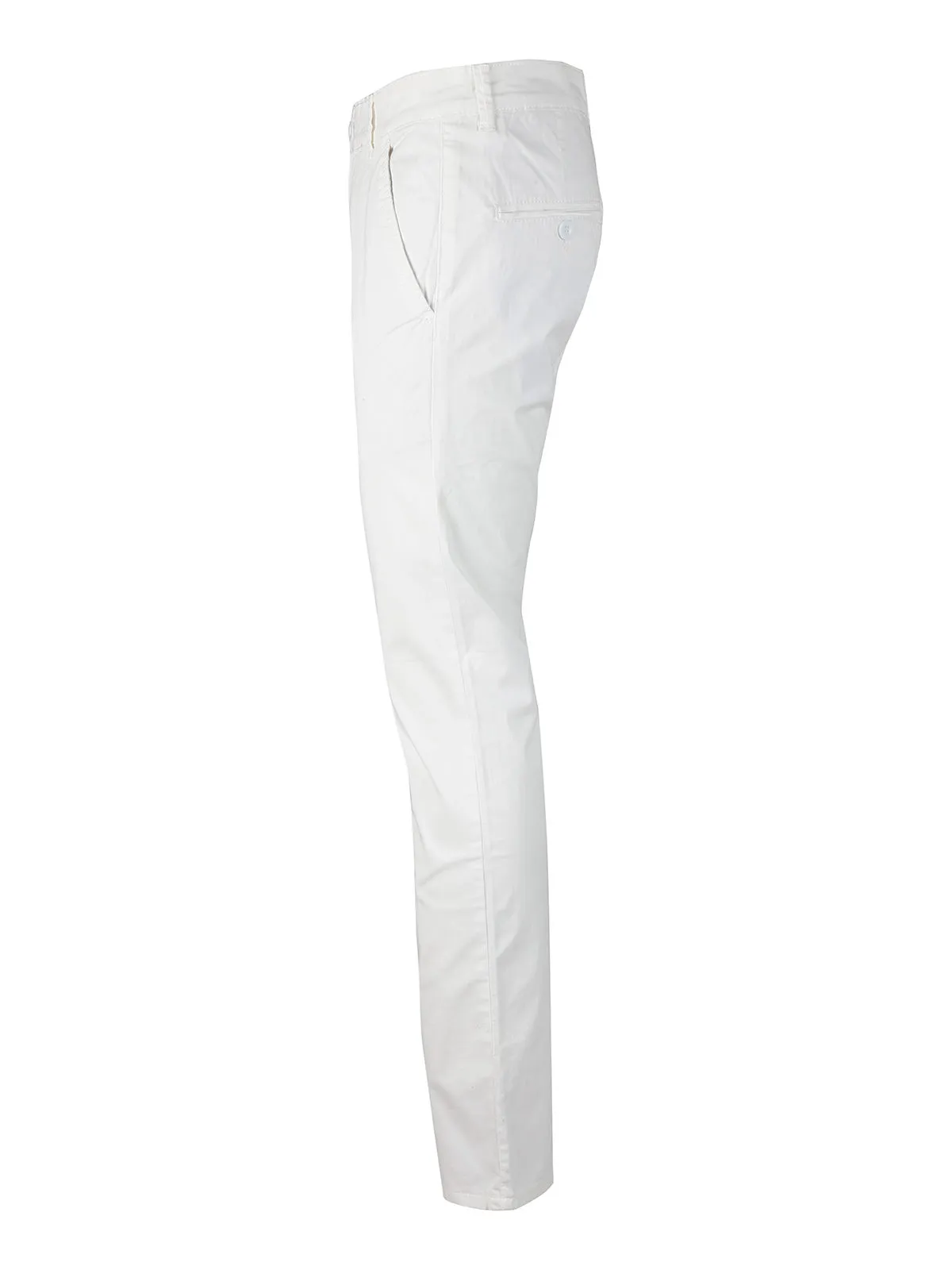 Leeyo Jeans Pantalon en coton blanc pour homme