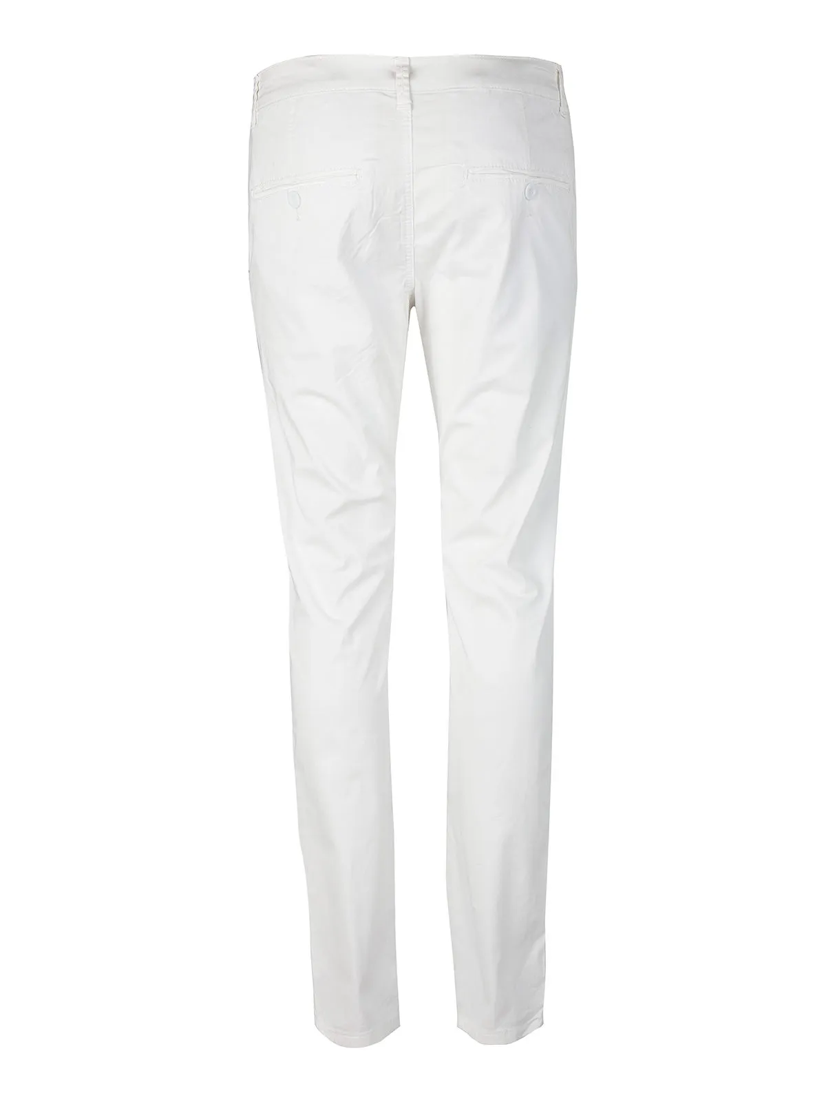 Leeyo Jeans Pantalon en coton blanc pour homme