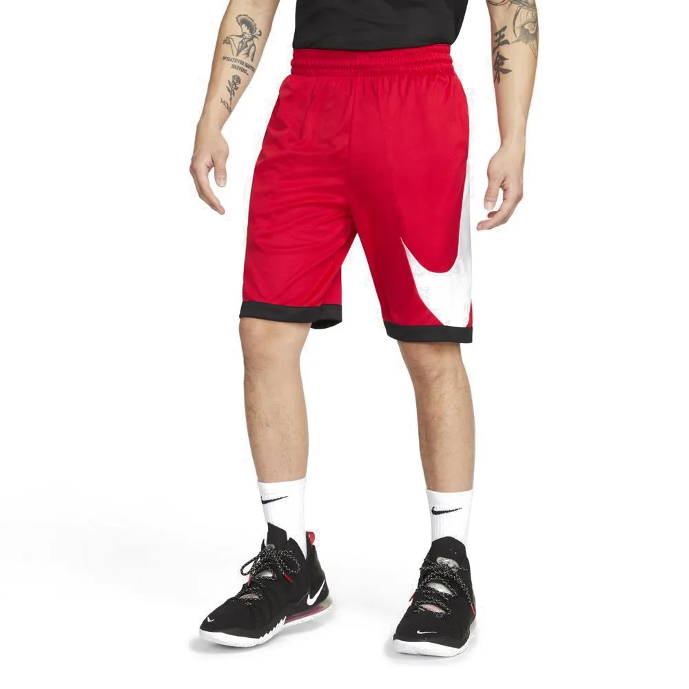 Nike Pantaloncini Basket Hbr 3.0 Rosso Bianco Uomo