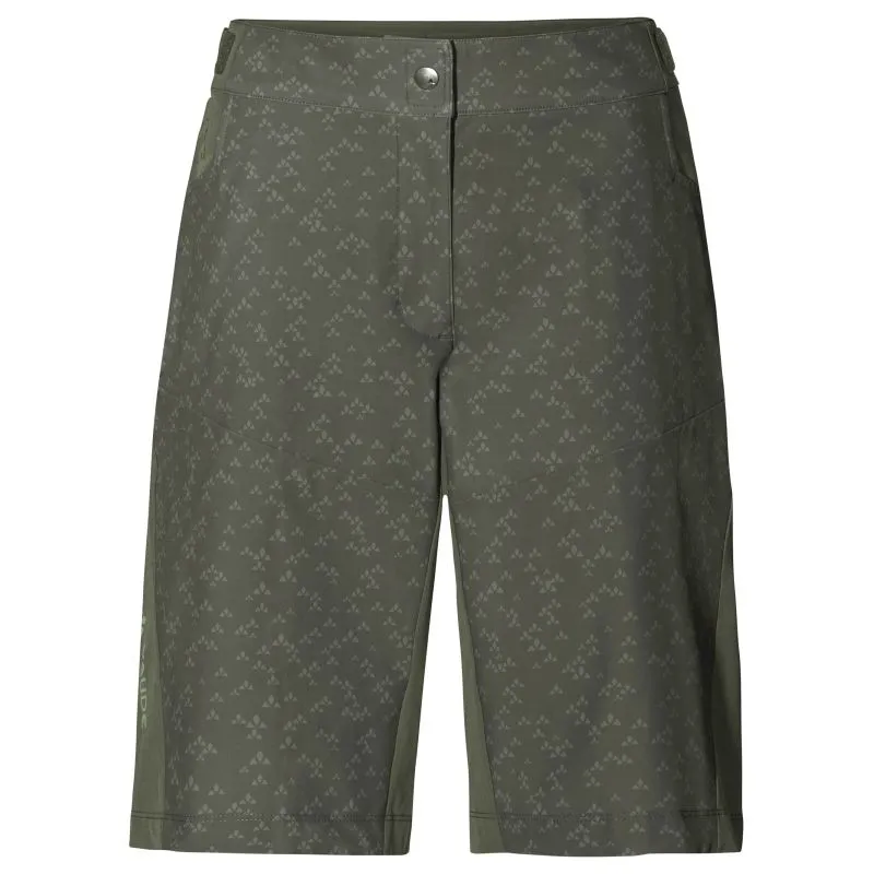 Pantaloncini MTB da donna Vaude Ledro Print (Khaki)