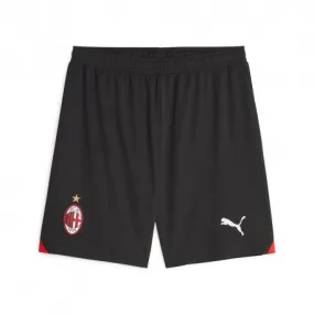 Puma Pantaloncini Calcio Ac Milan Home 23 24 Nero Rosso Uomo