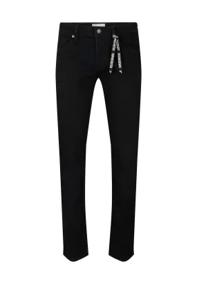 SLIM PIERS BLACK - Jeans slim fit