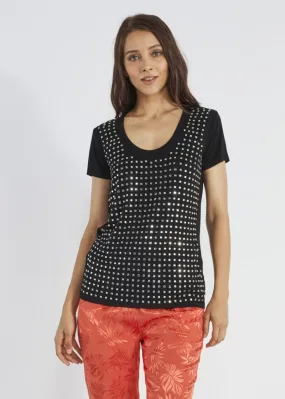 T-shirt con strass