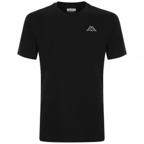 T-SHIRT KAPPA LOGO CAFERS SLIM NERO