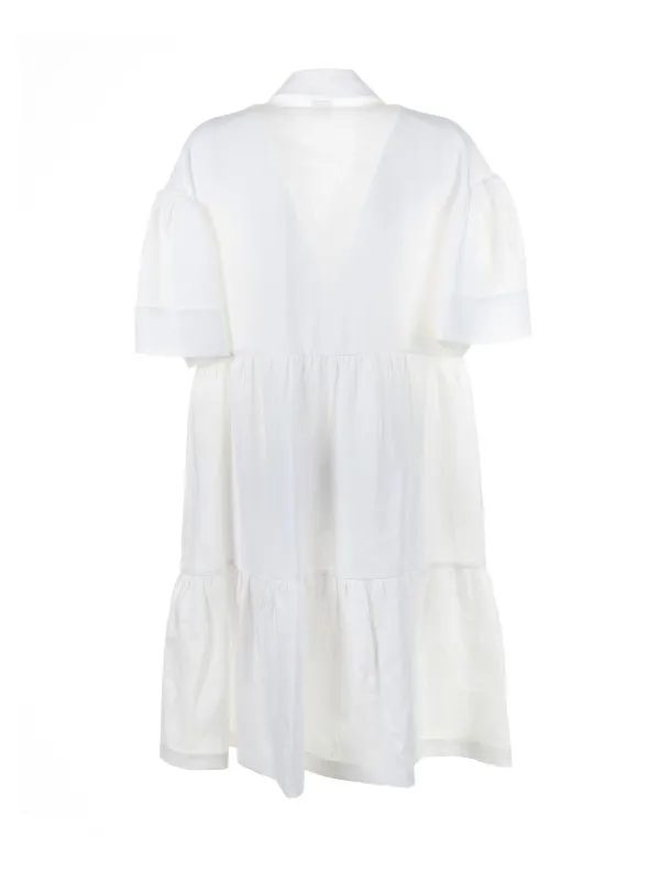 White linen dress