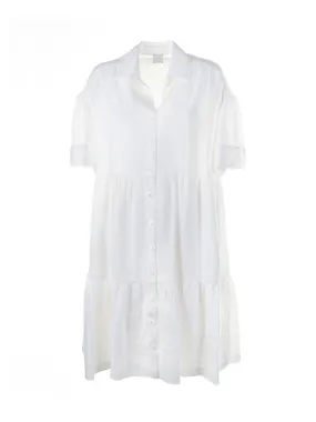 White linen dress